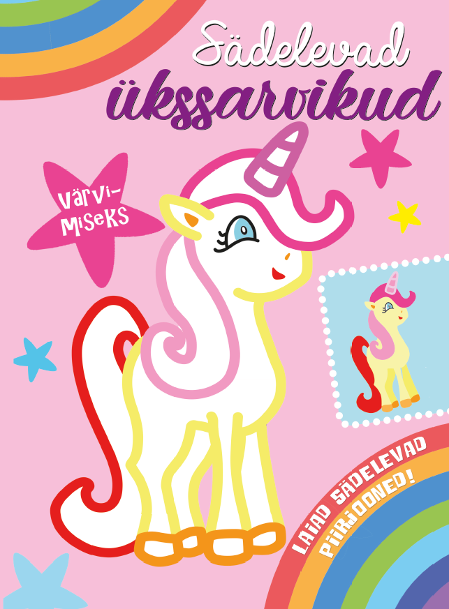 Sädelevad ükssarvikud. Roosa