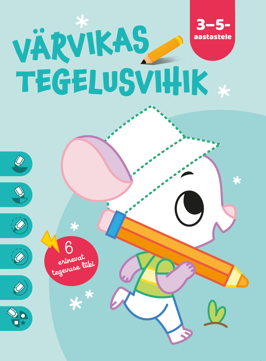 Värvikas tegelusvihik 3 – 5-aastastele. Hiir