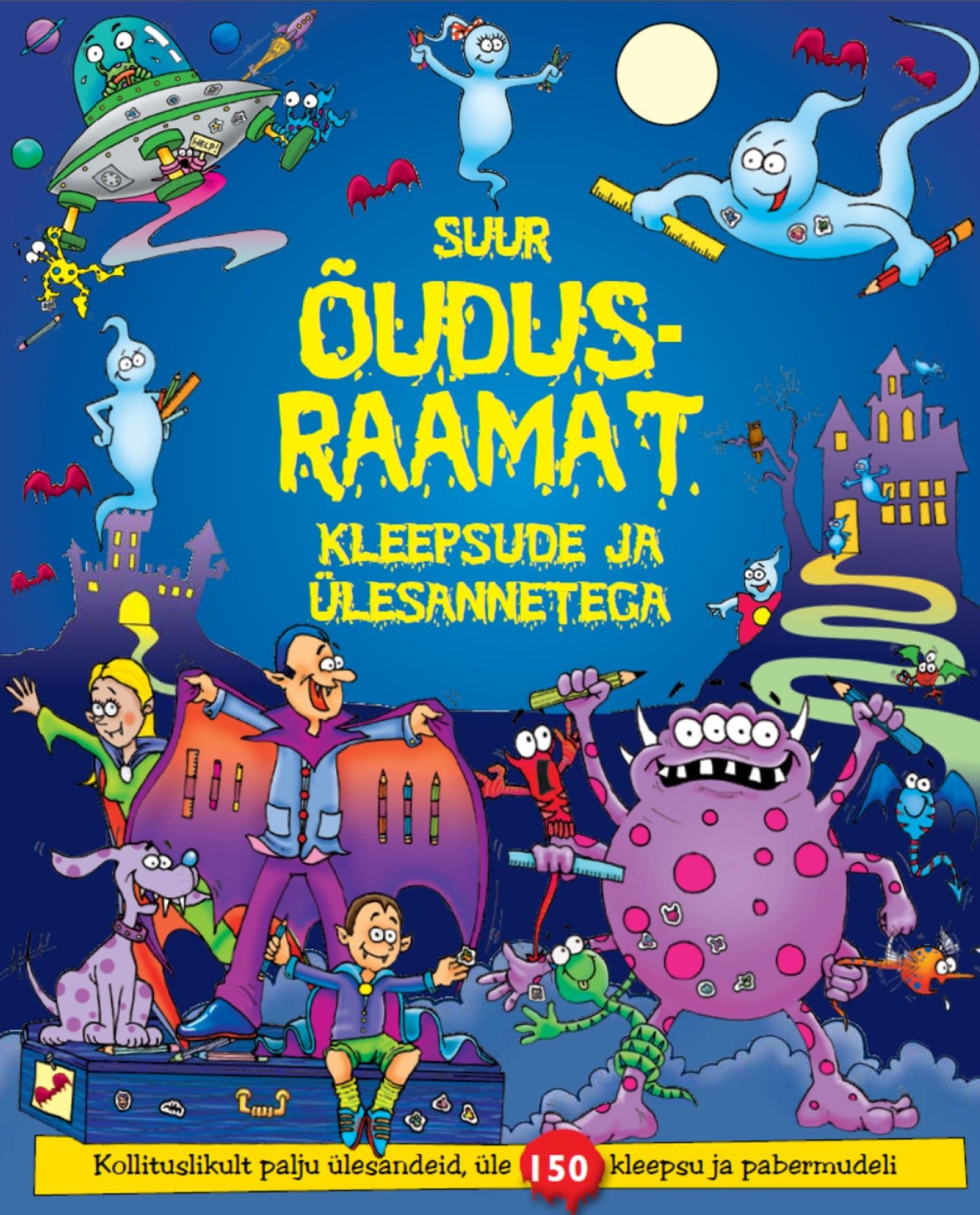 Suur õudusraamat kleepsude ja ülesannetega