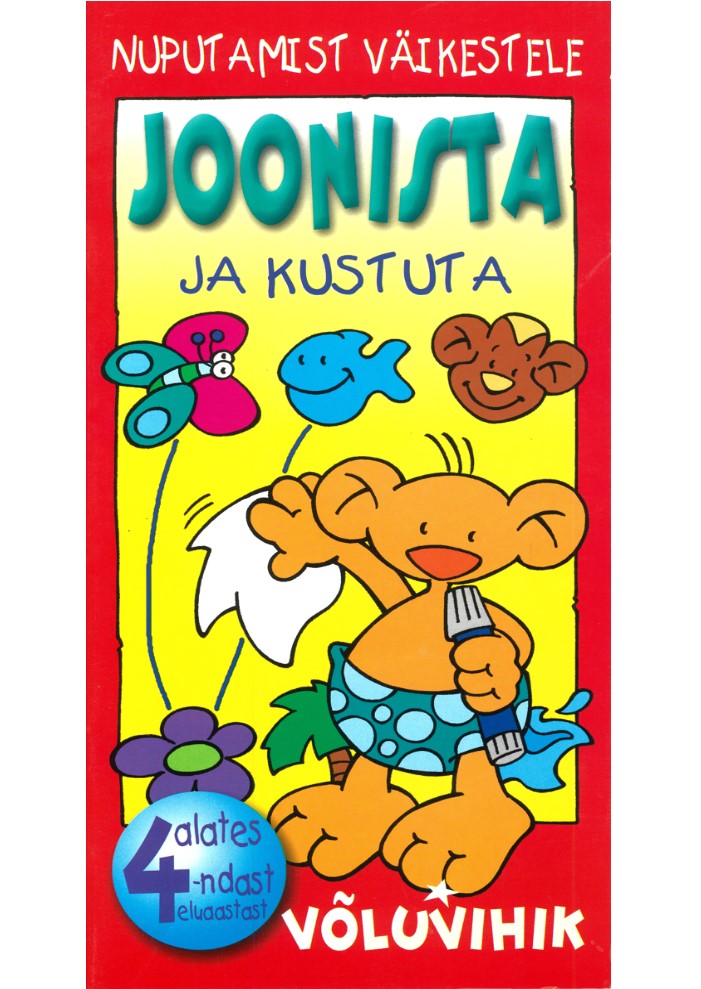 Joonista ja kustuta. Punane
