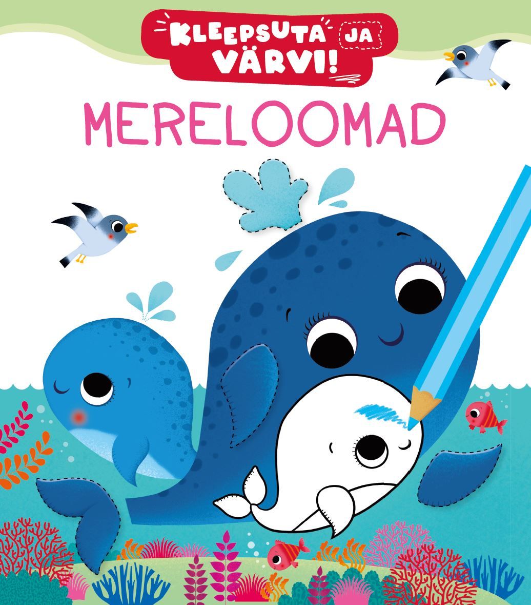 Kleepsuta ja värvi! Mereloomad