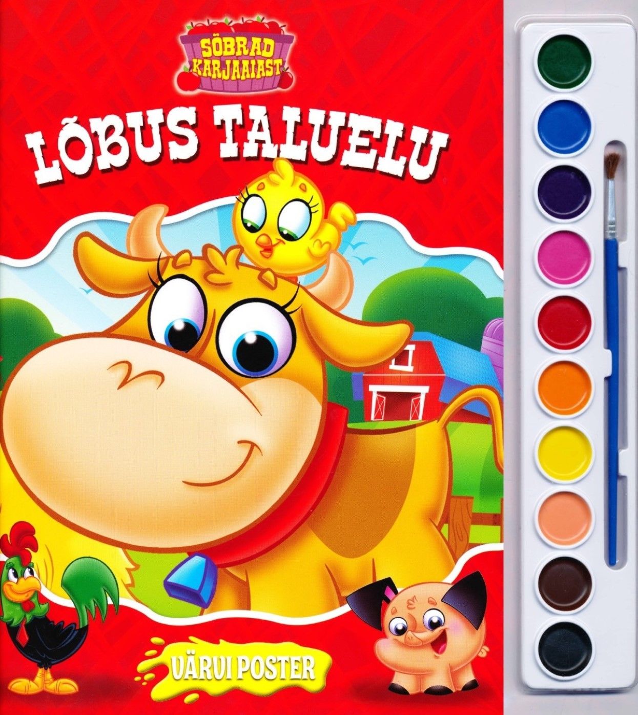 Värvi poster. Lõbus taluelu