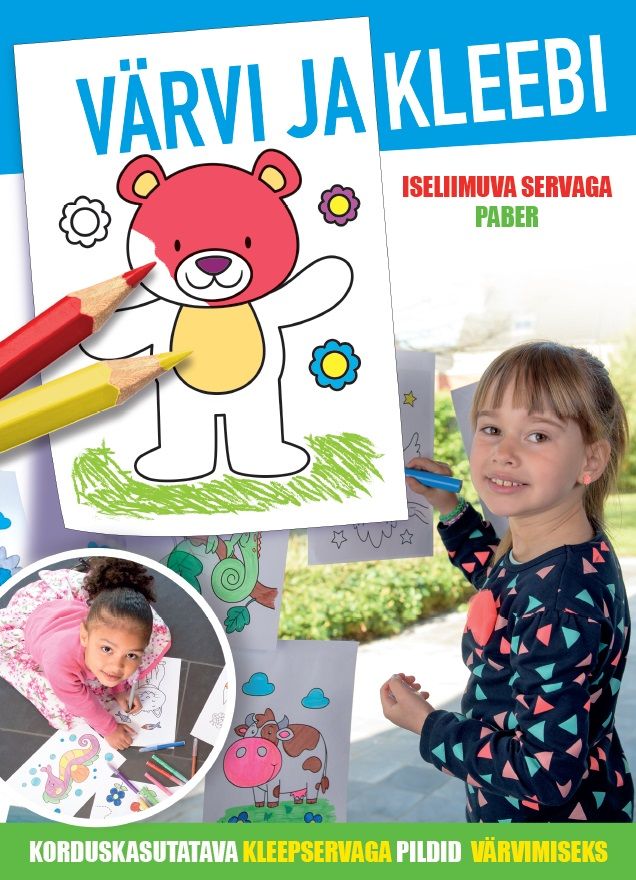 Värvi ja kleebi. Mõmmi