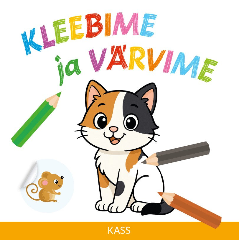 Kleebime ja värvime. Kass