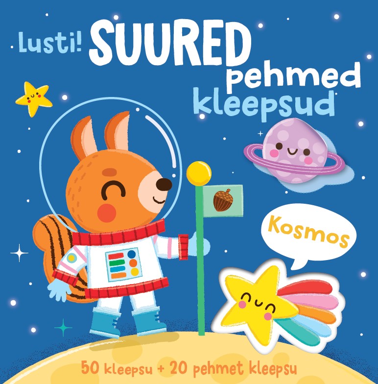 Lusti! Suured pehmed kleepsud. Kosmos
