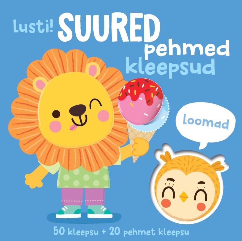 Lusti! Suured pehmed kleepsud. Loomad