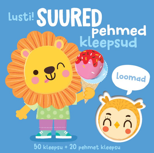 Lusti! Suured pehmed kleepsud. Loomad