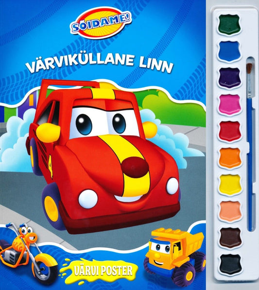 Värvi poster. Värviküllane linn